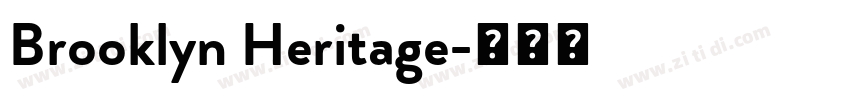 Brooklyn Heritage字体转换